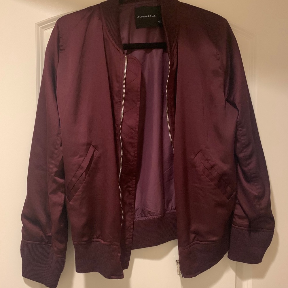 Maroon Bomber Jacket